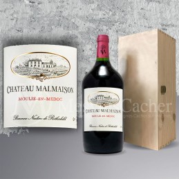 Double Magnum Moulis en Médoc Château Malmaison 2016 Rotshschild  en Plumiers Bois 