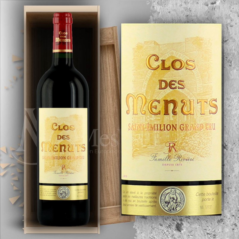 Magnum Saint Emilion Grand Cru Château Clos des Menuts 2015 Médaille d'Or Paris 2018