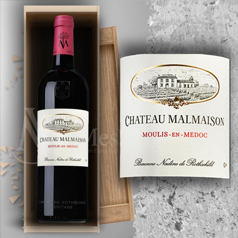 Magnum Moulis en Médoc Château Malmaison 2016 Rotshschild  en Plumiers Bois 