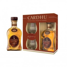 Whisky Cardhu 12 ans  70 cl + 2 verres en Coffret