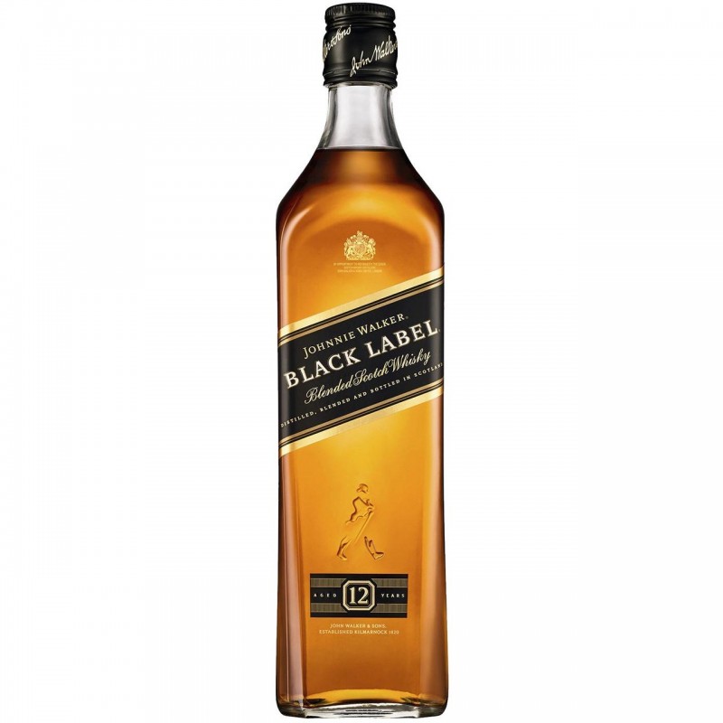 Whisky Black Label 70 cl  en Coffret 