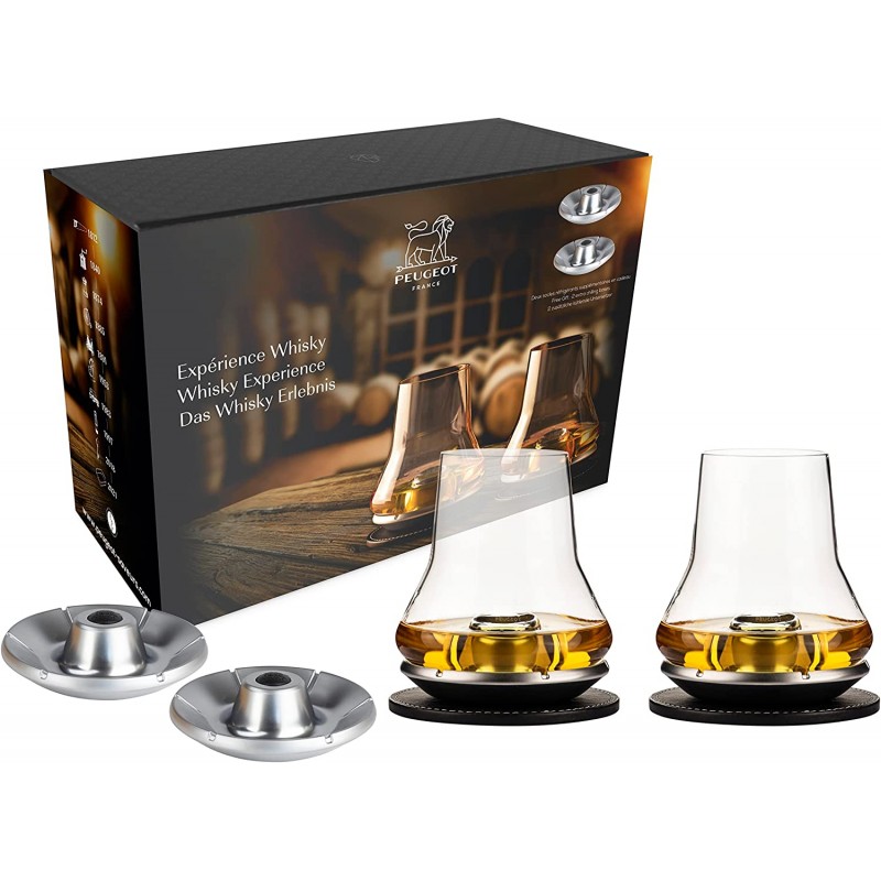 Vente en ligne coffret whisky Sortilège Bleuets et ses 2 verres gravés