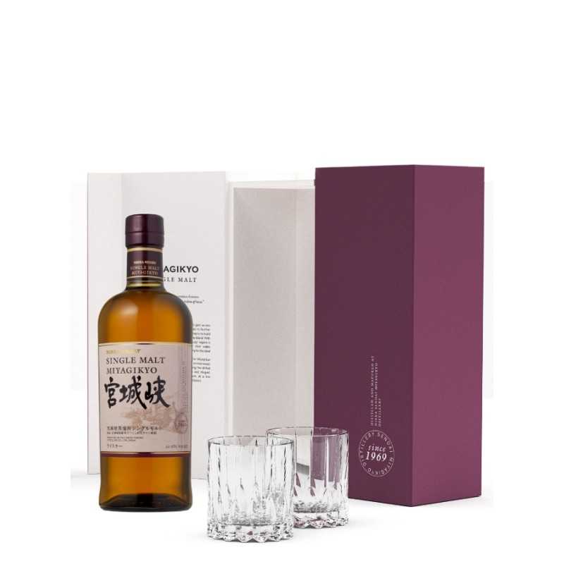 Whisky Nikka Miyagikyo Single Malt + 2 Verres Riedel Logo Nikka Gravé. Whisky Nikka Miyagikyo Single Malt + 2 Verres Riedel Logo Nikka Gravé.