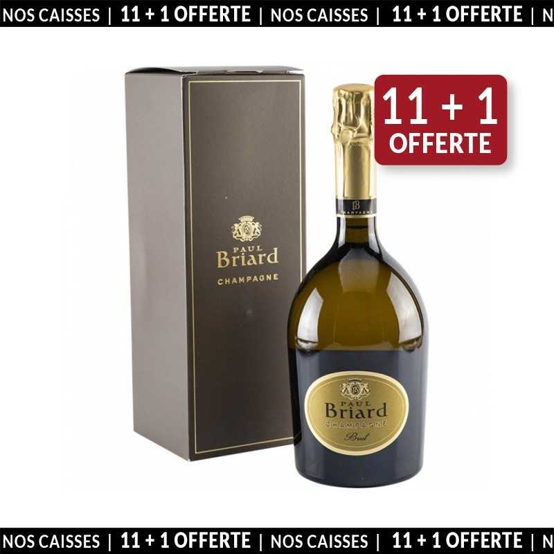 Champagne Paul Briard Brut en Coffret Individuel (11+1 offertes)