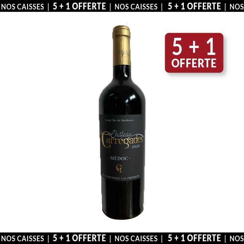 Médoc Château Les Carrégades 2020 (5+1 offerte) Médoc Château Les Carrégades 2020 (5+1 offerte)